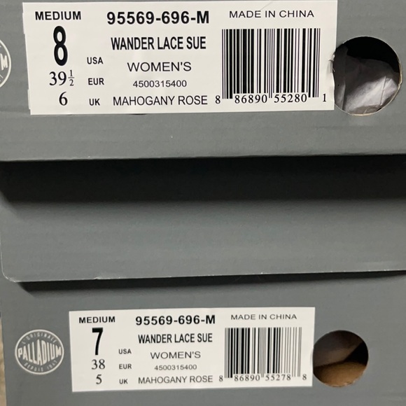 Palladium Woman’s Suede Wander Lace Sue Shoe Size7 &  8 - Picture 11 of 15
